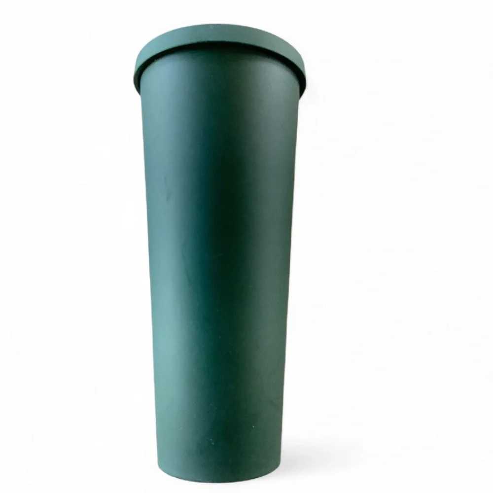 Starbucks Cold Cup Tumbler Venti 24 oz Soft Touch Matte Army Hunter Green RARE